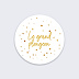 Stickers baptême Golden Dots