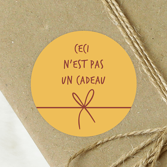 Stickers de Noël  Ceci n'est pas un cadeau