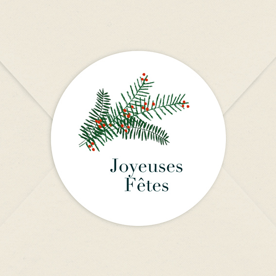 Sticker de Noël Festif