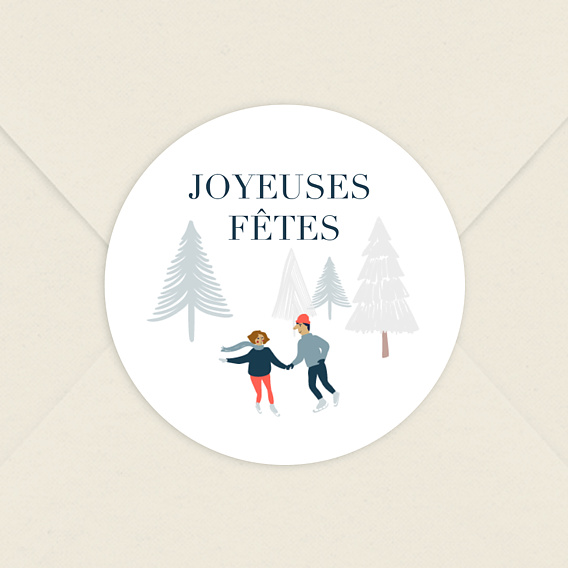 Stickers de Noël  Foret de Sapins