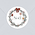Stickers Noël  Tampon couronne