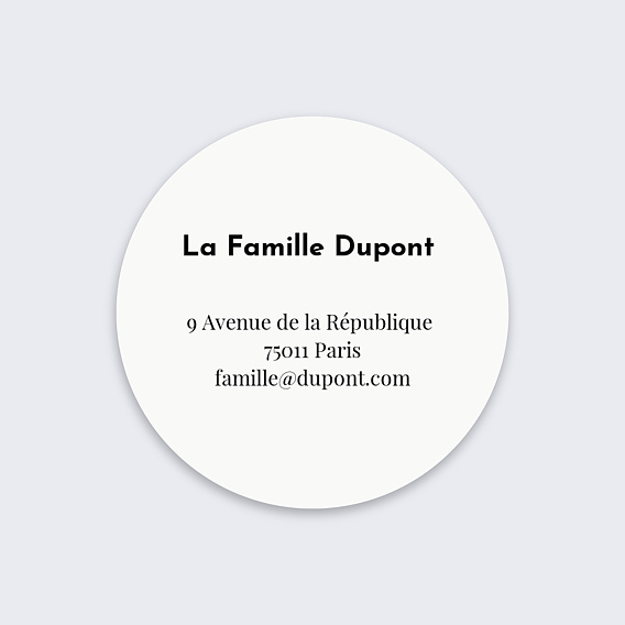 Stickers de Noël  Joli Village Recto