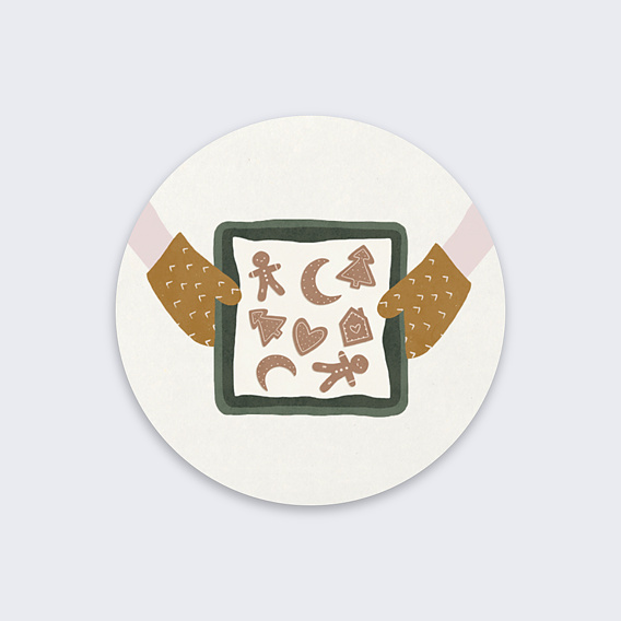 Stickers de Noël Petits Biscuits Recto