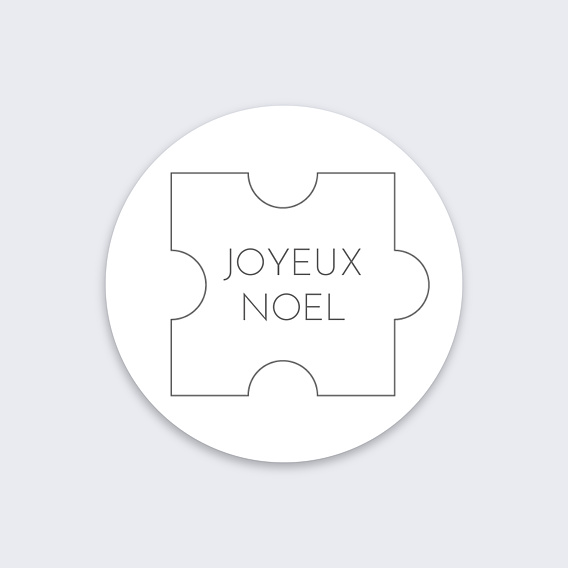 Stickers de Noël Puzzle Recto