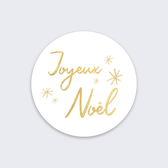 Stickers de Noël Souhait Festif Recto