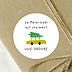 Stickers de Noël Le Père-Noël est une ordure