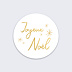 Stickers de Noël  Souhait Festif Recto