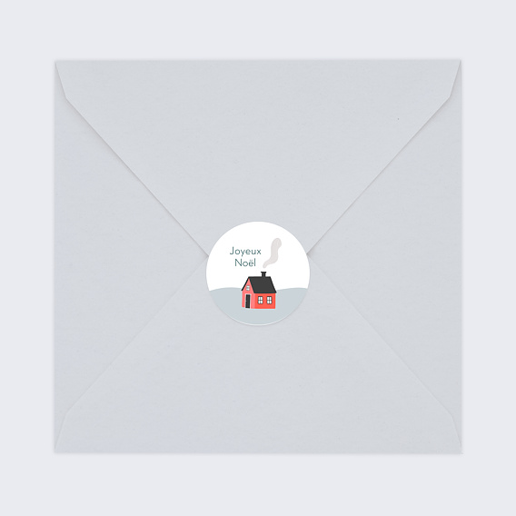 Stickers de Noël Village de Montagne Après 4