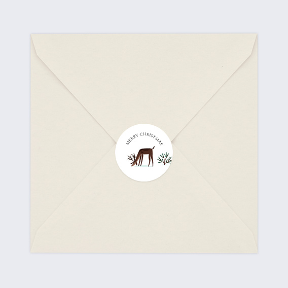 Stickers de Noël  Merry Christmas renne Après 4
