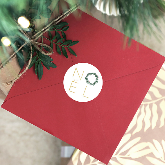 Stickers de Noël Couronne de sapin Après 4