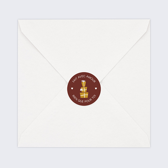 Stickers de Noël  Fait avec Amour Après 4