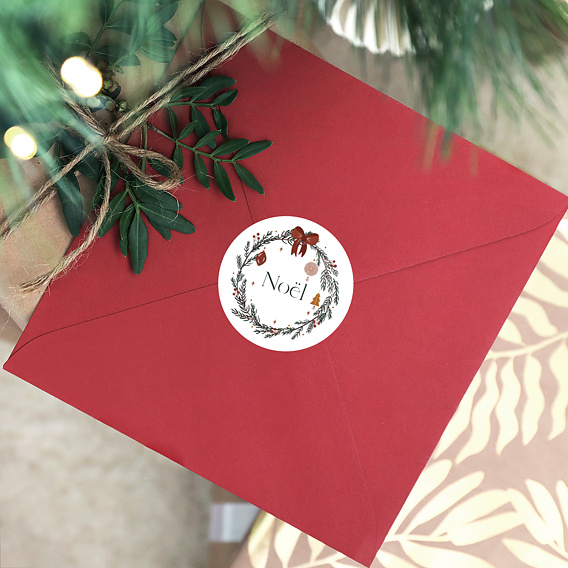 Stickers de Noël Tampon couronne Après 4