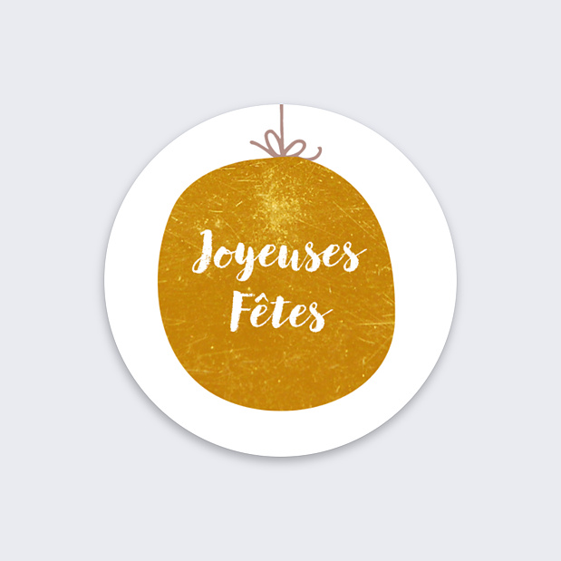 Sticker de Noël Suspensions Recto