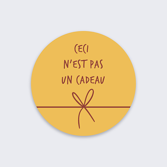 Stickers Noël Ceci n'est pas un cadeau