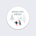 Stickers de Noël  Foret de Sapins Recto