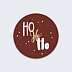 Stickers de Noël  Ho ho ho Recto