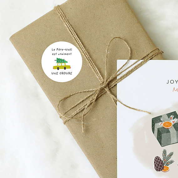 Stickers Noël  Le Père-Noël est une ordure