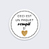 Stickers Noël Paquet rempli d'Amour