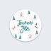 Stickers de Noël  Hiver Skieurs Recto