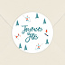 Stickers Noël Hiver Skieurs