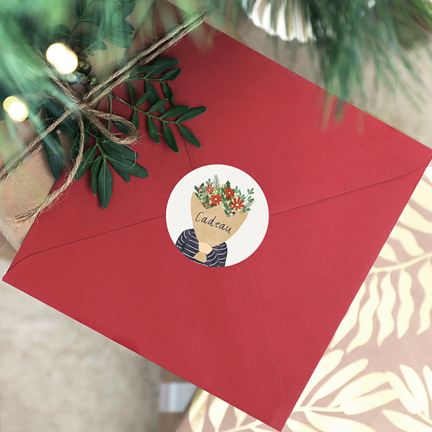 Sticker de Noël Bouquet