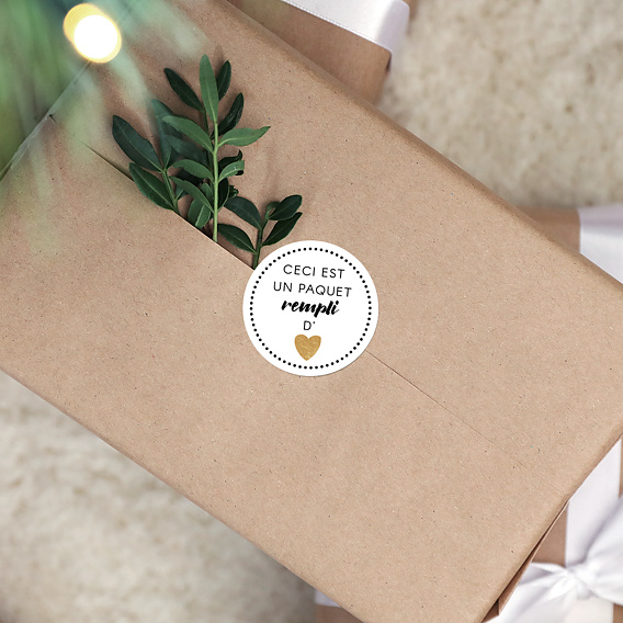 Stickers de Noël  Paquet rempli d'Amour Après 4