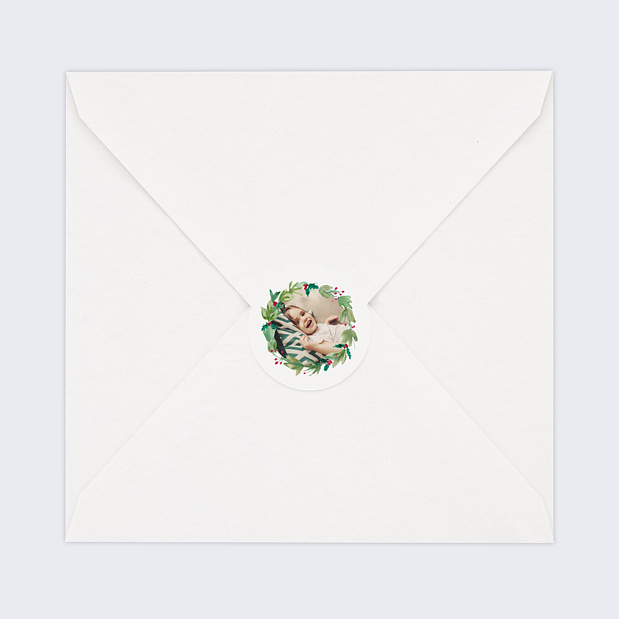 Sticker de Noël Couronne de Noël
