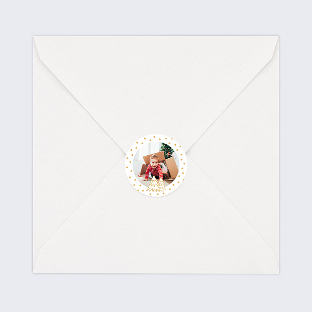 Sticker de Noël Sapins