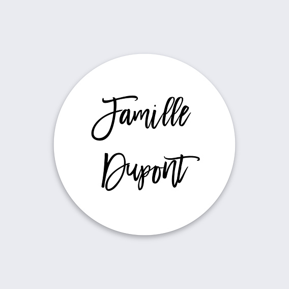 Stickers de Noël  Multiphoto Chic Recto