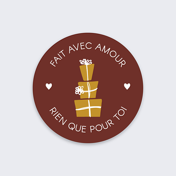 Stickers Noël Fait avec Amour