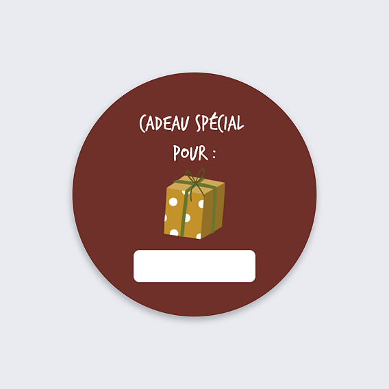 Stickers de Noël Cadeau Spécial Recto