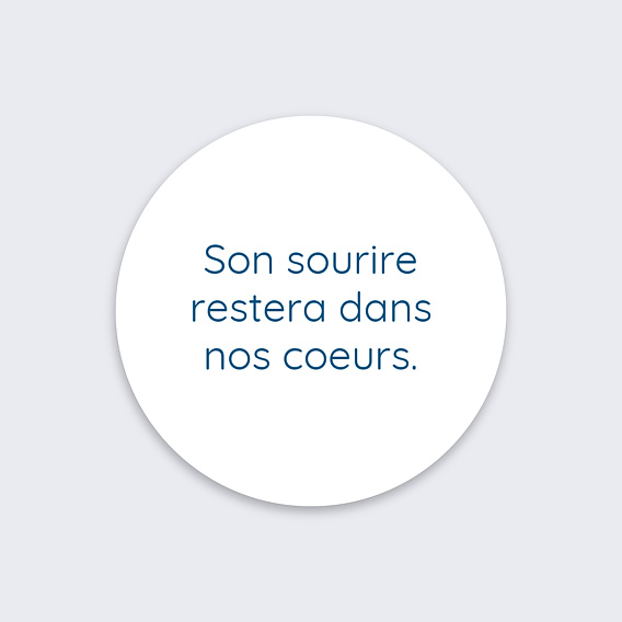 Sticker décès Beaux Souvenirs