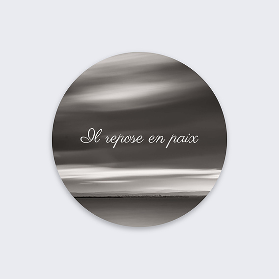 Sticker décès Ponton