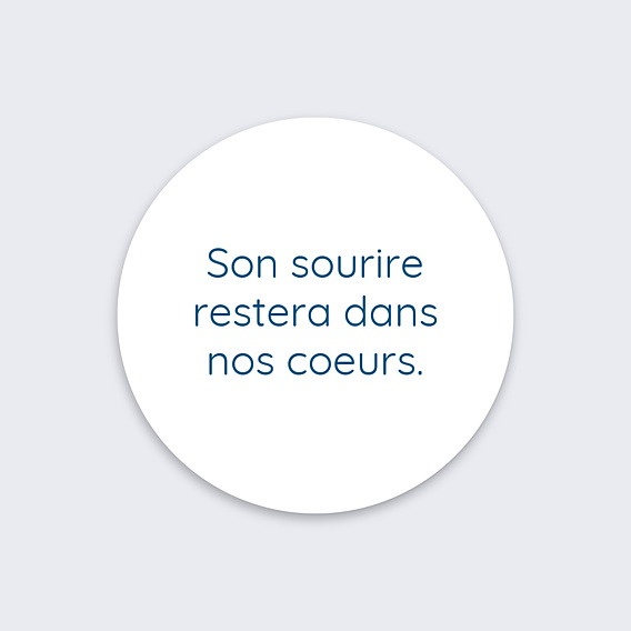 Stickers Décès Beaux Souvenirs