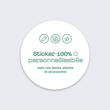 Sticker Dcs 100% Personnalisable
