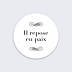 Sticker décès Ornement Simple