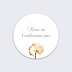 Stickers Décès Orchidée Blanche