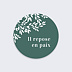 Stickers Décès Paisible