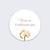 Stickers Décès Orchidée Blanche