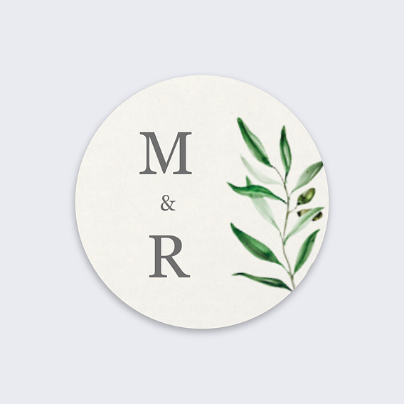  Sticker mariage Arche et Oliviers