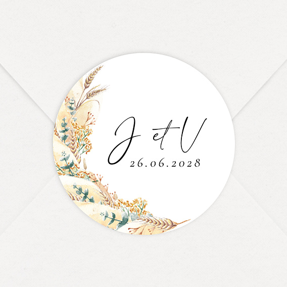  Sticker mariage Bohemia