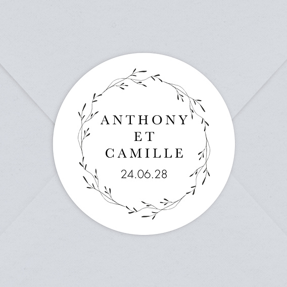  Sticker mariage Couronne délicate