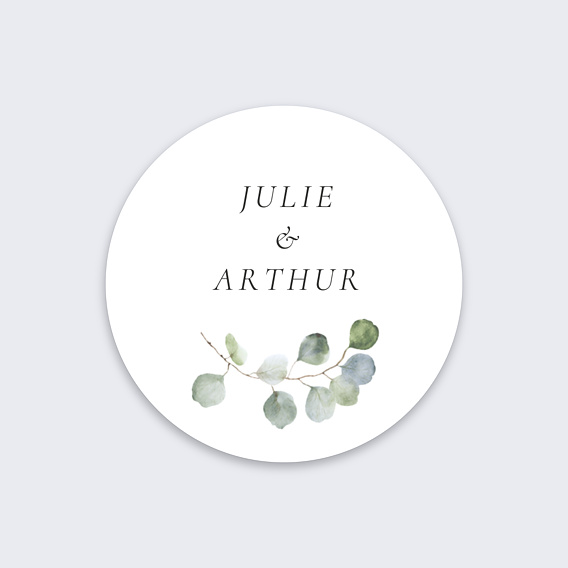  Sticker Mariage Couronne Eucalyptus