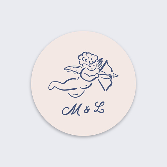  Sticker mariage Dessin à la main