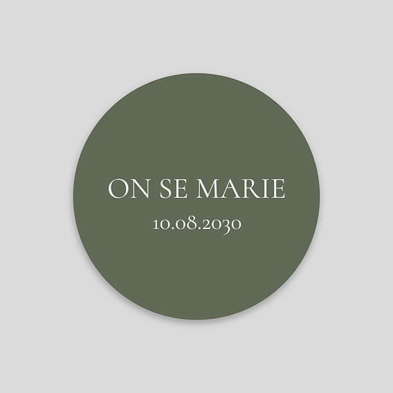  Sticker mariage Deux prénoms