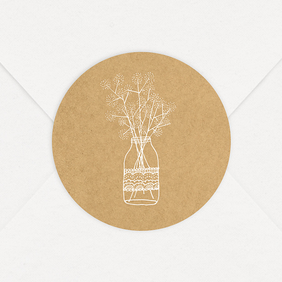  Sticker mariage Fleurs des Champs