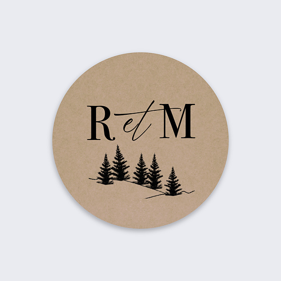  Sticker mariage Idylle à la Montagne II