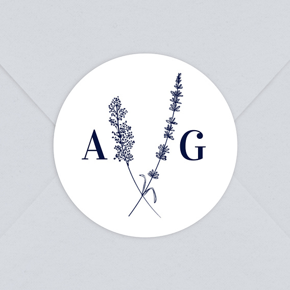  Sticker mariage Jolie Lavande