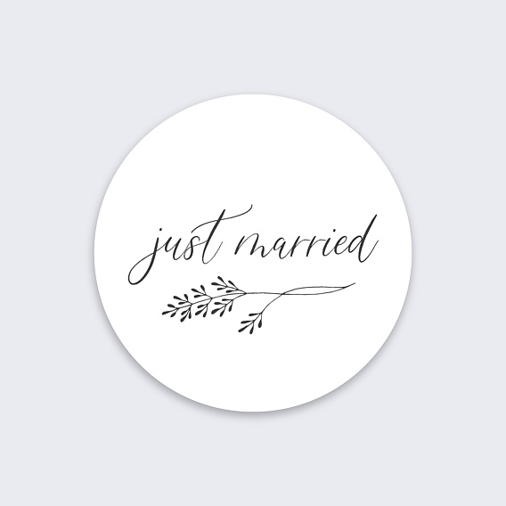  Sticker mariage Just Married
