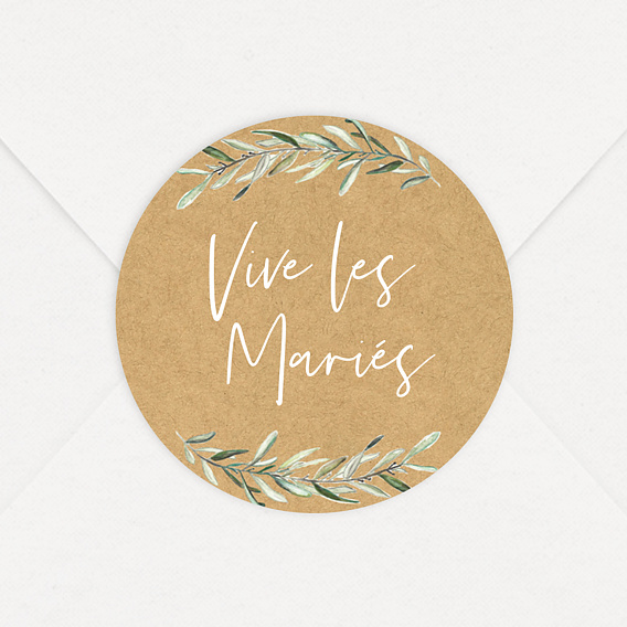  Sticker mariage Lauriers